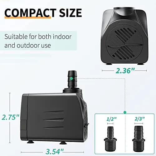 Uniclife UL400 Submersible Water Pump 400 GPH | Quiet, Detachable, Long Life thumbnail 3