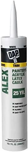 ALEX Painter Caulking Compound Siliconized Latex | Waterproof, White, 10.1 oz (Pack of 12) thumbnail 1