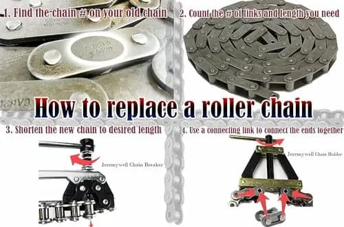 Jeremywell Roller Chain Tools Kit Fits #60#80#100 | Chain Breaker & Puller for Bicycle, Motorcycle, Go Kart thumbnail 6