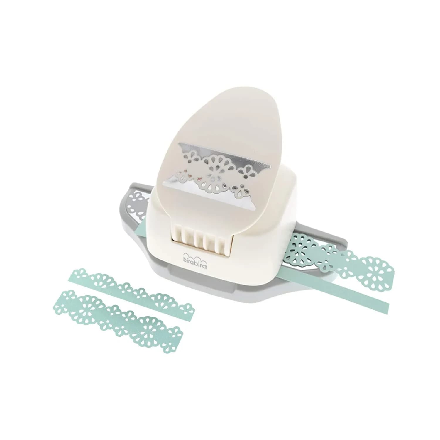 Bira Craft 2-in-1 Daisy Border Edge Craft Punch | 16.5cm (6.5") Punch Tool for Scrapbooking & Paper Crafts — Doily Border Edge Punch
