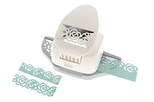 Bira Craft 2-in-1 Border Edge Craft Punch (Rose-2) | 6.5" x 4.13" x 2.75" | Valentine's Day Punch for Scrapbooking thumbnail 1