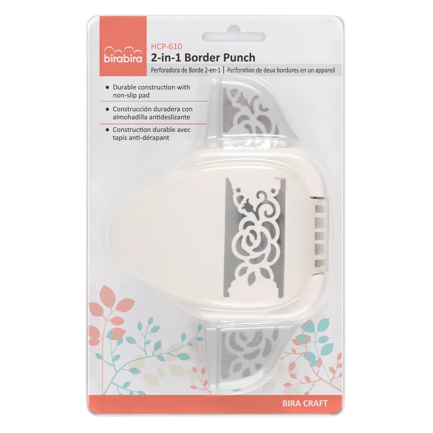 Bira Craft 2-in-1 Border Edge Craft Punch (Rose-2) | 6.5" x 4.13" x 2.75" | Valentine's Day Punch for Scrapbooking - view 4