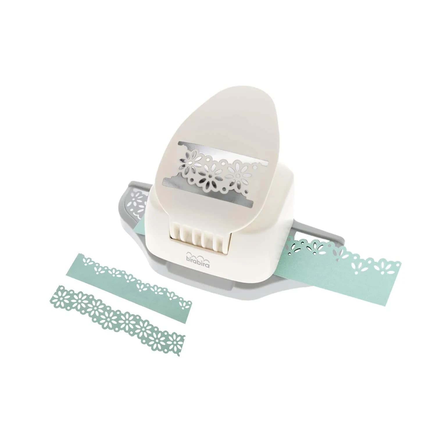 Bira Craft 2-in-1 Daisy Border Edge Craft Punch | 16.5cm (6.5") Punch Tool for Scrapbooking & Paper Crafts — Daisy Border Edge Punch