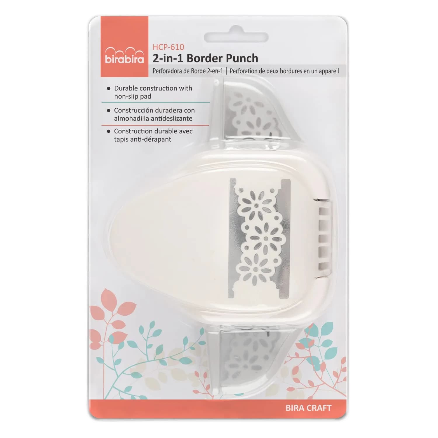 Bira Craft 2-in-1 Daisy Border Edge Craft Punch | 16.5cm (6.5") Punch Tool for Scrapbooking & Paper Crafts - view 6