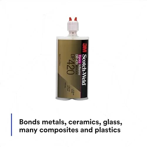 3M Scotch-Weld Epoxy Adhesive DP420 Black 200ml (6.76 Fl Oz) | High Impact Structural Bonding thumbnail 2