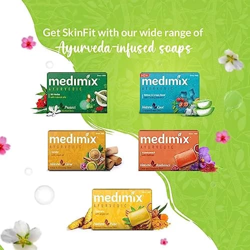 Medimix Ayurvedic Glycerine Soap 125g | All Skin Types, Daily Use, 4+1 Pack thumbnail 6