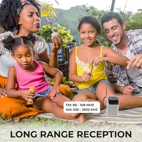 Coby Portable AM FM Radio, Transistor Radio, 800 Hour Battery | Clear Reception & Compact Design thumbnail 4