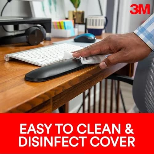 3M Gel Wrist Rest for Keyboards, 48.26 cm (19 in.) | Ergonomic Support for All Day Comfort thumbnail 4