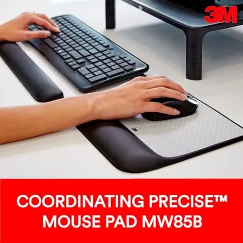 3M Gel Wrist Rest for Keyboards, 48.26 cm (19 in.) | Ergonomic Support for All Day Comfort thumbnail 5