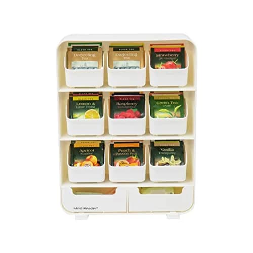 Mind Reader 11-Drawer Tea Bag Organizer Station | 26cm L x 8.25cm W x 35cm H thumbnail 6