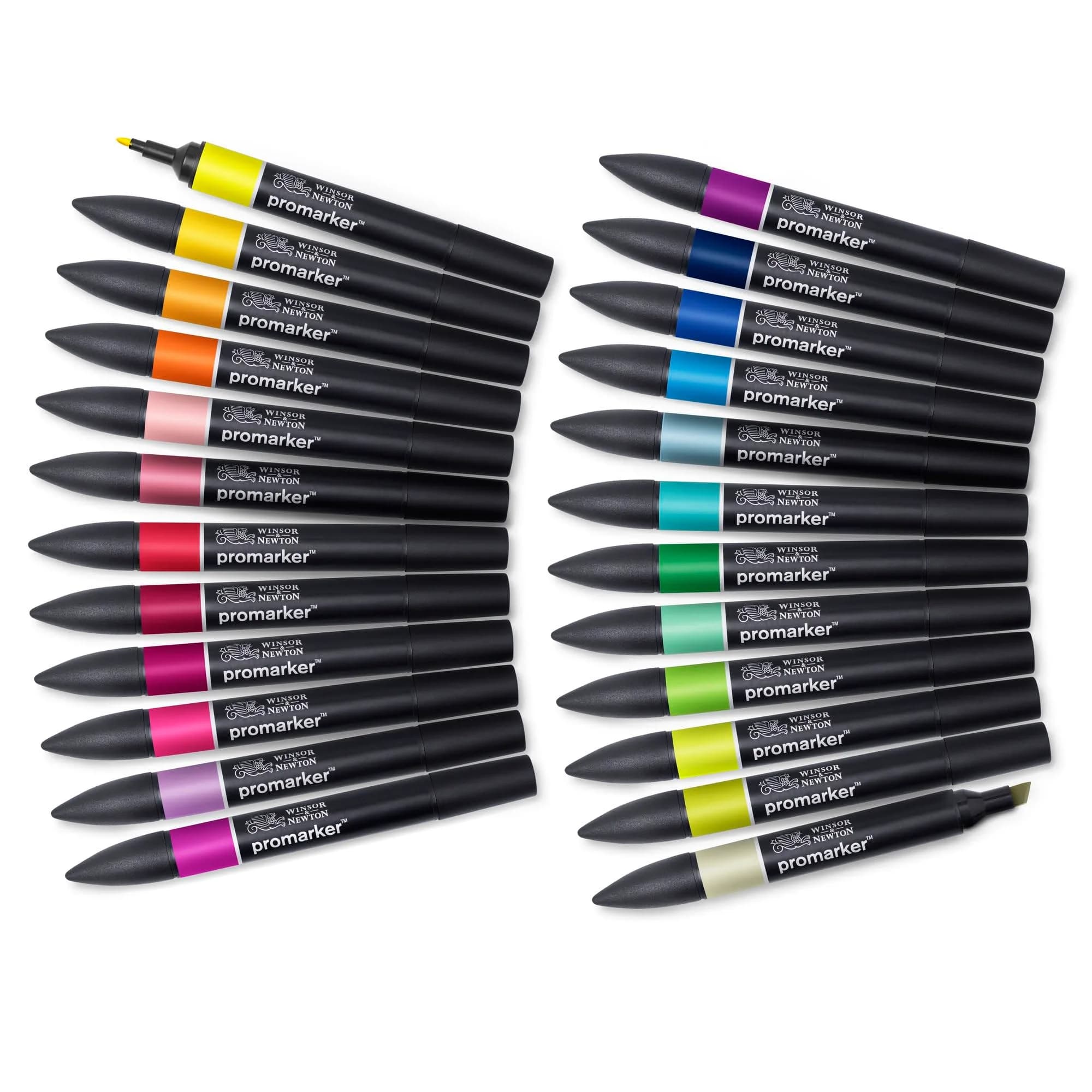 Winsor & Newton ProMarker Set, 24 Count, Student Designer Wallet | Alcohol-Based Ink Markers for Drawing & Illustration - view 3