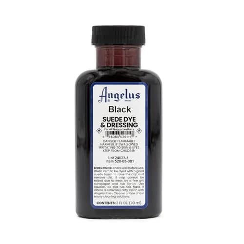 Angelus Suede & Nubuck Dye & Dressing - Black, 3 fl oz | Shoe Care & Accessories thumbnail 1
