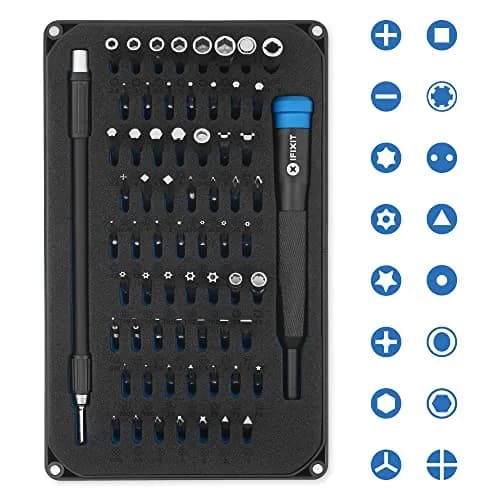 iFixit Mako Driver Kit - 64 Precision Bit Set for Electronics Repair | 18.1 cm (7 in) Length, 390g thumbnail 2