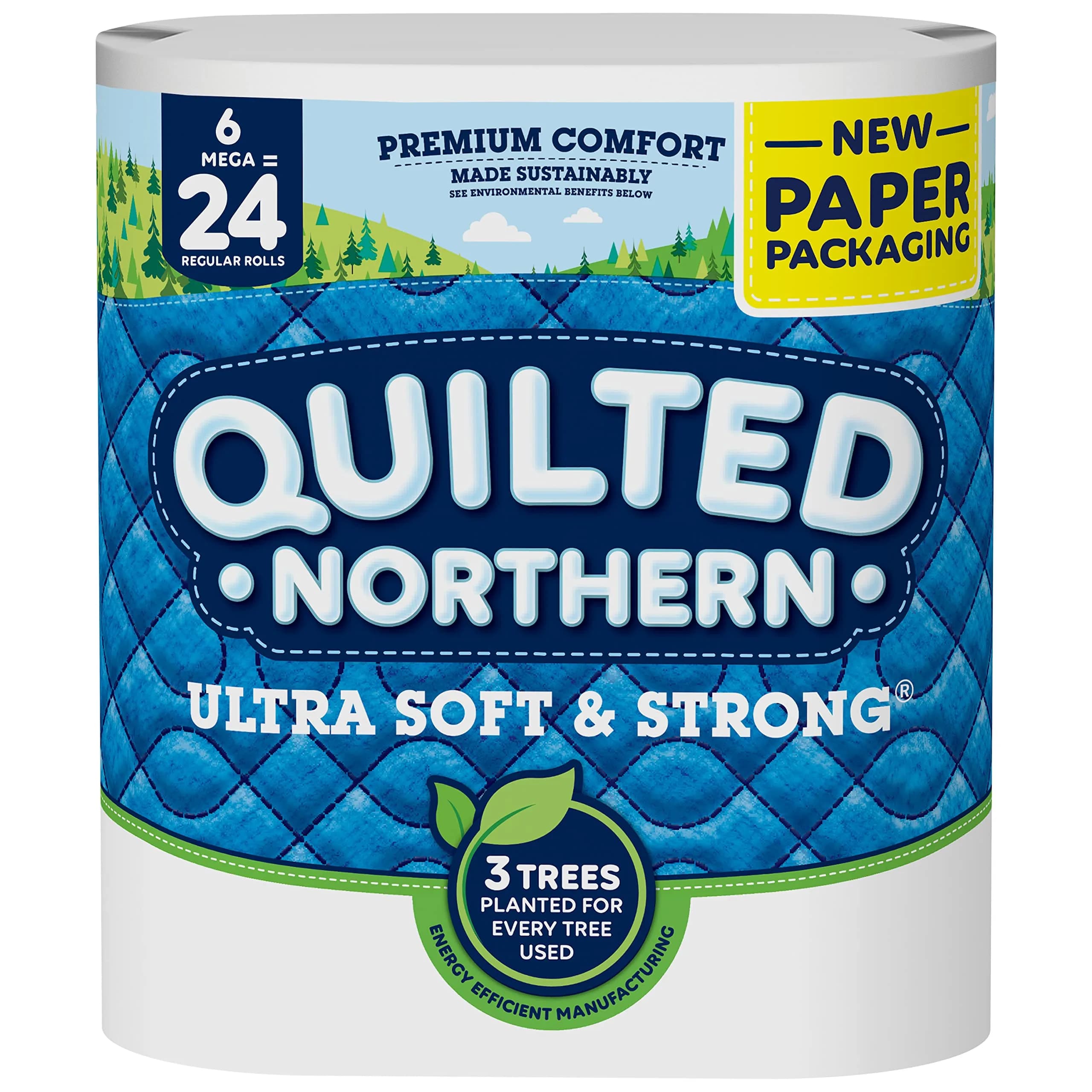 Quilted Northern Ultra Soft & Strong Toilet Paper Mega Rolls | Biodegradable & Septic Safe - main product image