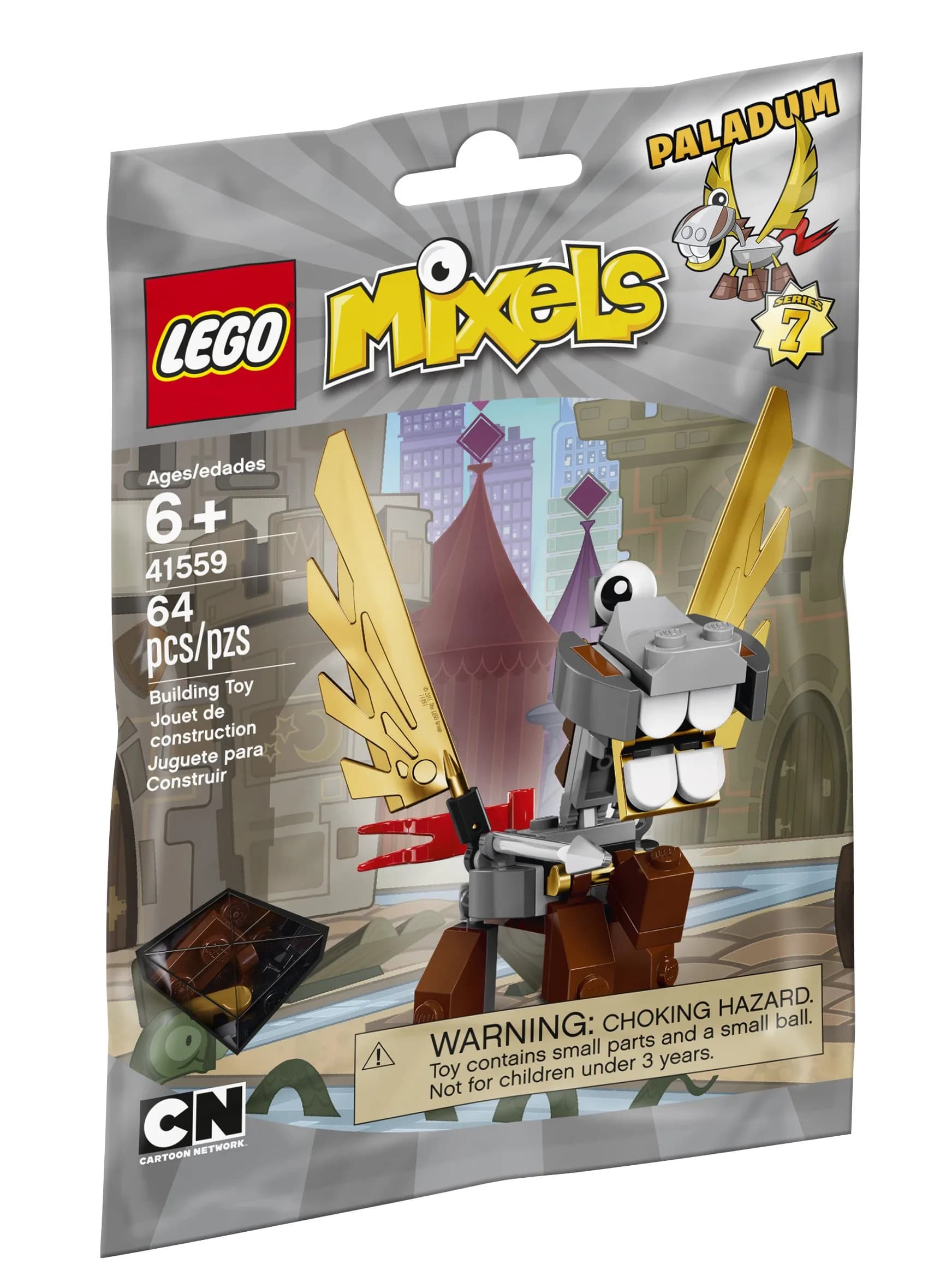 LEGO Mixels Mixel Paladum 41559 Building Kit | Loyal Pet of Medivals Tribe, 7cm Tall — Multicolor