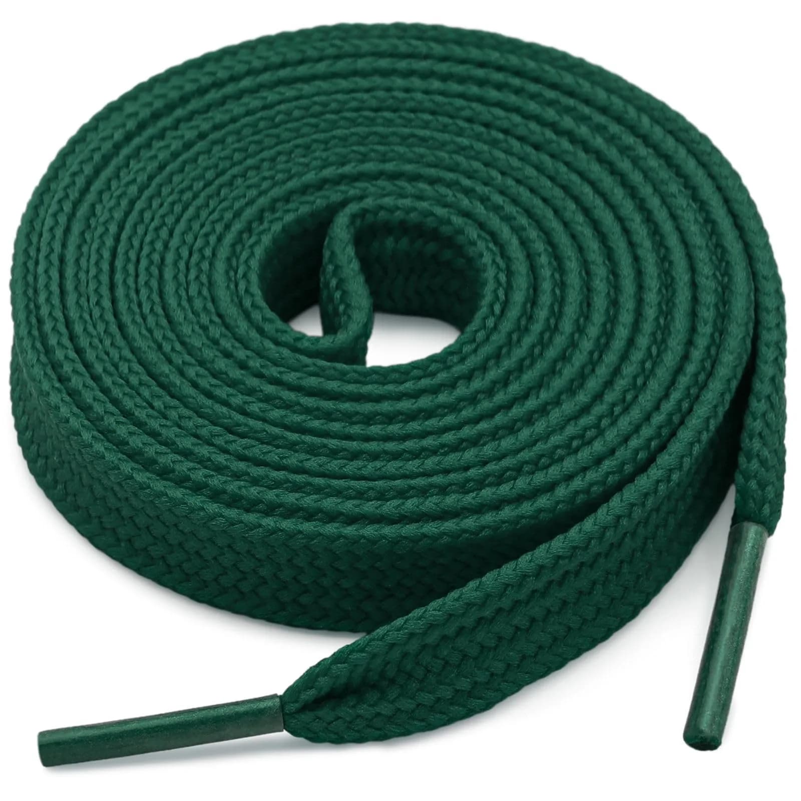 YFINE Flat Shoe Laces for Sneaker 9mm Wide 55" Dark Green Athletic Shoelace | Durable & Stylish