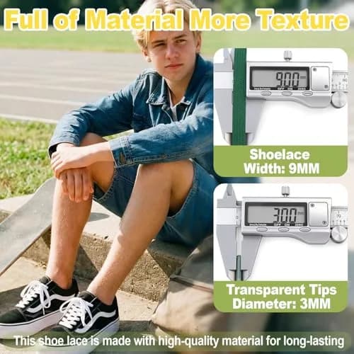 YFINE Flat Shoe Laces for Sneaker 9mm Wide 55" Dark Green Athletic Shoelace | Durable & Stylish thumbnail 3