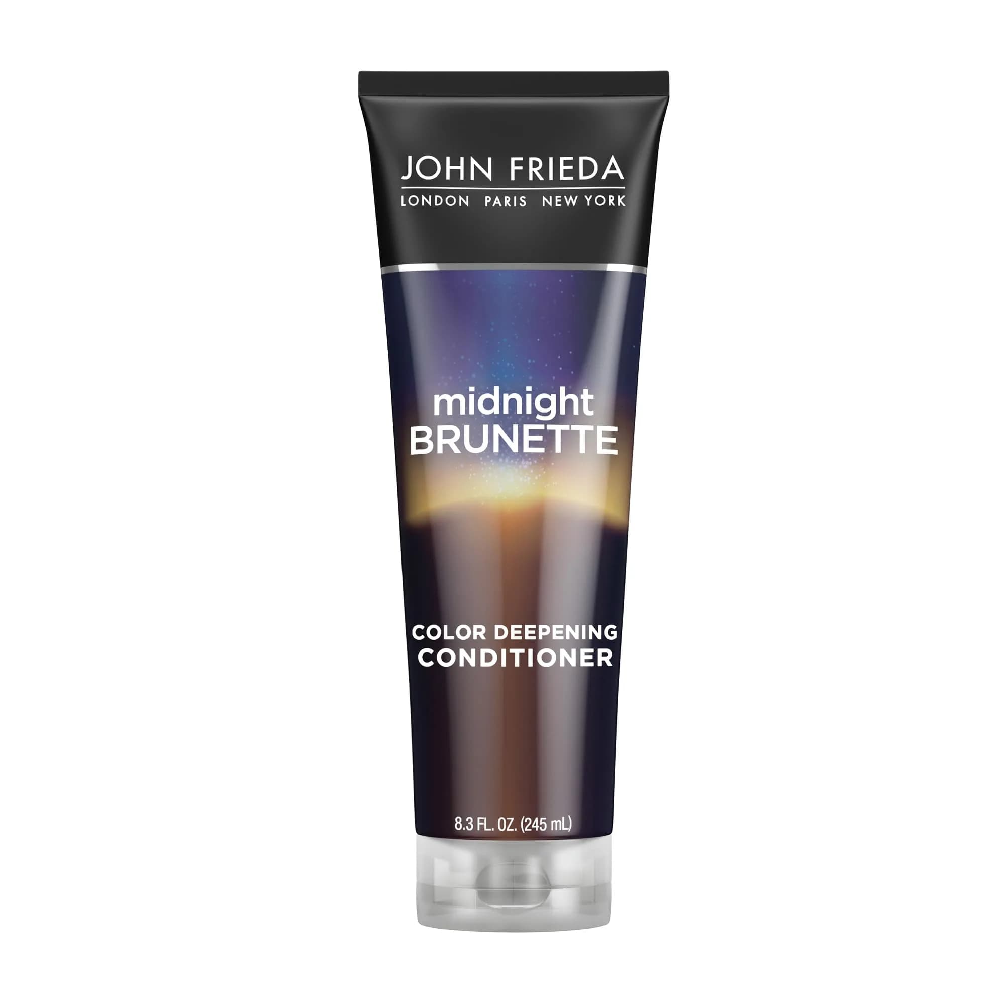 John Frieda Midnight Brunette Conditioner 247ml (8.3 Fl Oz) | Deepens Brunette Color & Moisture - main product image
