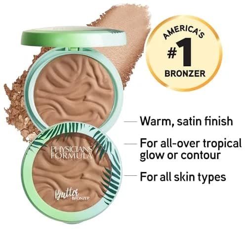 Physicians Formula Murumuru Butter Bronzer Pressed Powder, 50.7 g (1.8 oz) | Luminous Glow for All Skin Types thumbnail 2