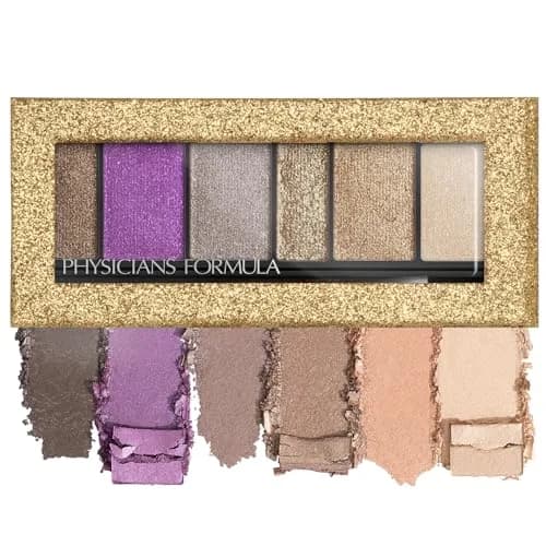Physicians Formula Shimmer Strips Custom Eye-Enhancing Extreme Shimmer Shadow & Liner, Glam Nude | Hypoallergenic Eyeshadow Palette - main product image