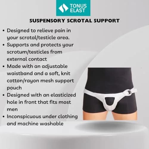 Tonus Elast Suspensory Scrotal Support Large Pouch - 1 Unit | Gentle Support for Recovery & Daily Comfort thumbnail 5
