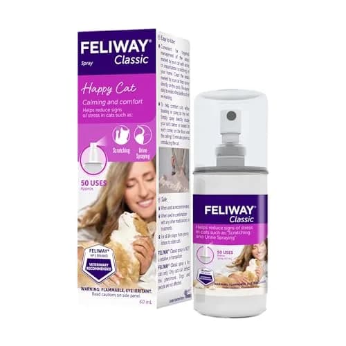 FELIWAY Classic Cat Calming Spray 60ml (2 Fl Oz) | Vet Recommended Pheromone Calming thumbnail 1