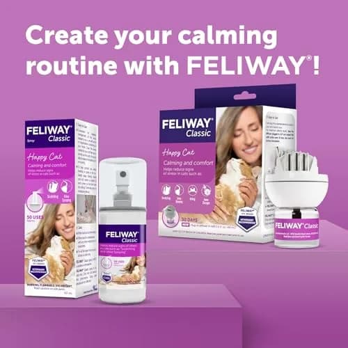 FELIWAY Classic Cat Calming Spray 60ml (2 Fl Oz) | Vet Recommended Pheromone Calming thumbnail 7
