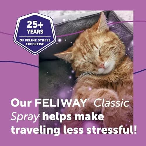 FELIWAY Classic Cat Calming Spray 60ml (2 Fl Oz) | Vet Recommended Pheromone Calming thumbnail 3