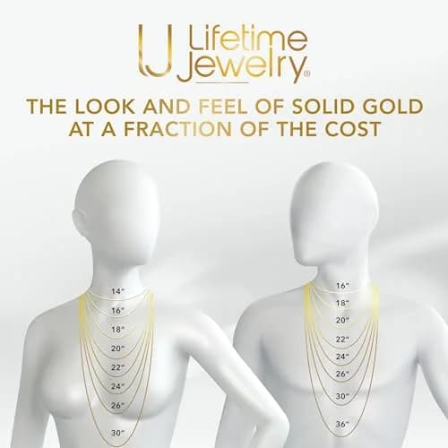 LIFETIME JEWELRY 1.5mm Figaro Chain Necklace 24 inches | Gold Plated Unisex Jewelry thumbnail 6