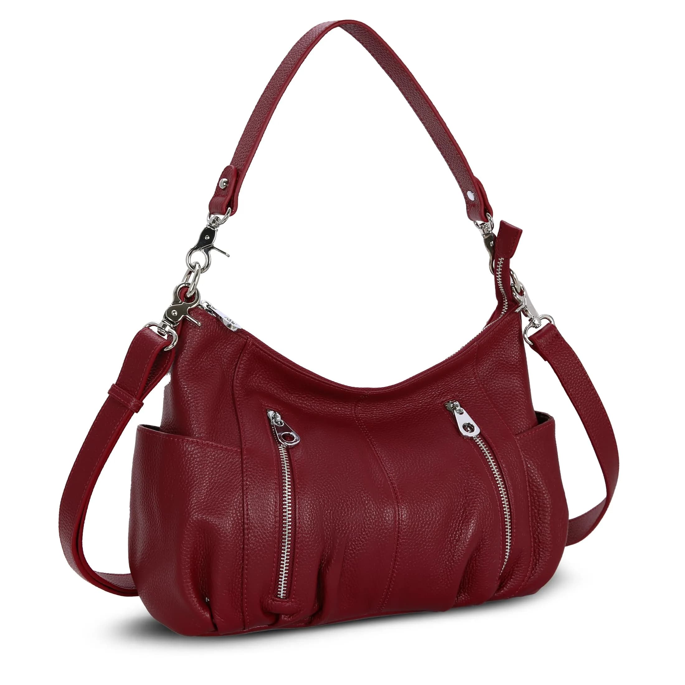 HESHE Genuine Leather Purses for Women Shoulder Hobo Bag Crossbody Satchel Handbags Designer Ladies Totes | Elegant & Spacious