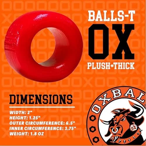 Oxballs Balls-T Super-Stretchy Silicone Ball Stretcher 13cm (5.1in) | Heavy-Duty Scrotum Stretcher for Enhanced Swing thumbnail 3