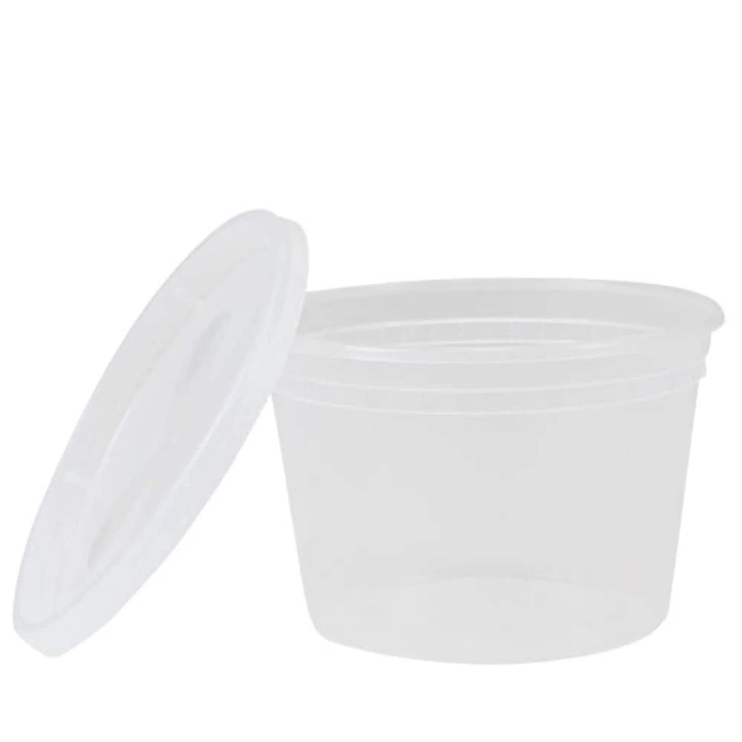 Tiger Chef 16 oz Food Storage Containers with Lids | Leak Proof, Microwave & Dishwasher Safe, BPA-Free (Pack of 40)