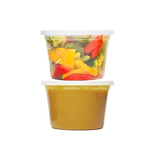 Tiger Chef 16 oz Food Storage Containers with Lids | Leak Proof, Microwave & Dishwasher Safe, BPA-Free (Pack of 40) thumbnail 5