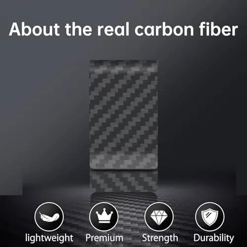 CL CARBONLIFE Carbon Fiber Money Clip Wallet Matte Black | RFID Blocking Slim Minimalist Holder for Men thumbnail 6
