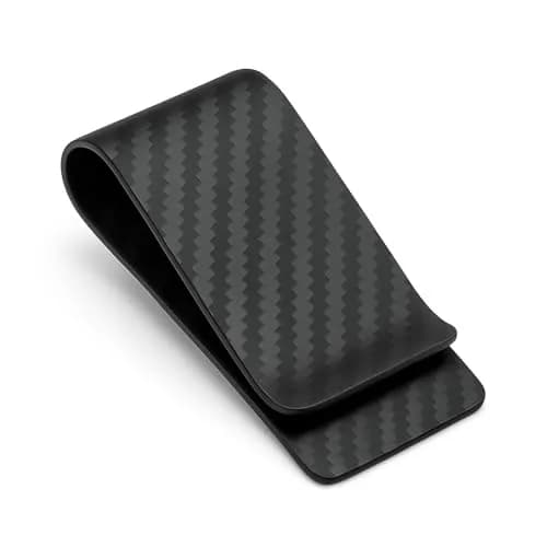 CL CARBONLIFE Carbon Fiber Money Clip Wallet Matte Black | RFID Blocking Slim Minimalist Holder for Men thumbnail 1