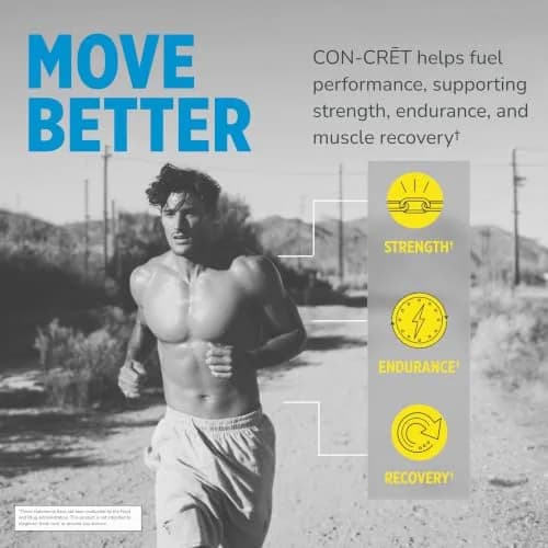 CON-CRET Creatine HCl Powder for Women and Men | Unflavored, 64 Servings | Explosive Performance & Cognitive Support thumbnail 2