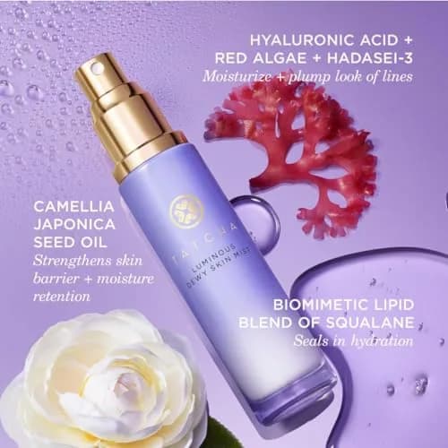 TATCHA Luminous Dewy Skin Mist 40ml | Hydrating & Finishing Spray for All Skin Types thumbnail 7