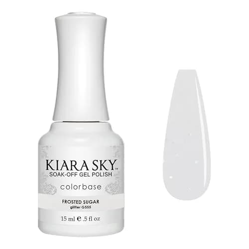Kiara Sky Soak Off Gel Nail Polish 0.5 fl oz — Frosted Sugar, Glitter Finish, Long Lasting, Cruelty-Free thumbnail 1