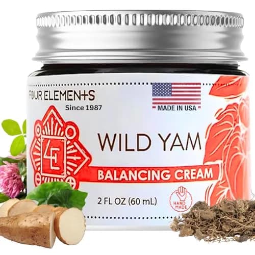 Four Elements 4E Wild Yam Balancing Cream 2 OZ | Hormone Balance Support thumbnail 1
