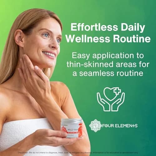 Four Elements 4E Wild Yam Balancing Cream 2 OZ | Hormone Balance Support thumbnail 9