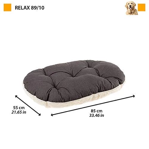 Ferplast Dog Bed Large Dog Cushion Washable Pet Mattress 85 x 55 cm | Cotton & Soft Padding thumbnail 2