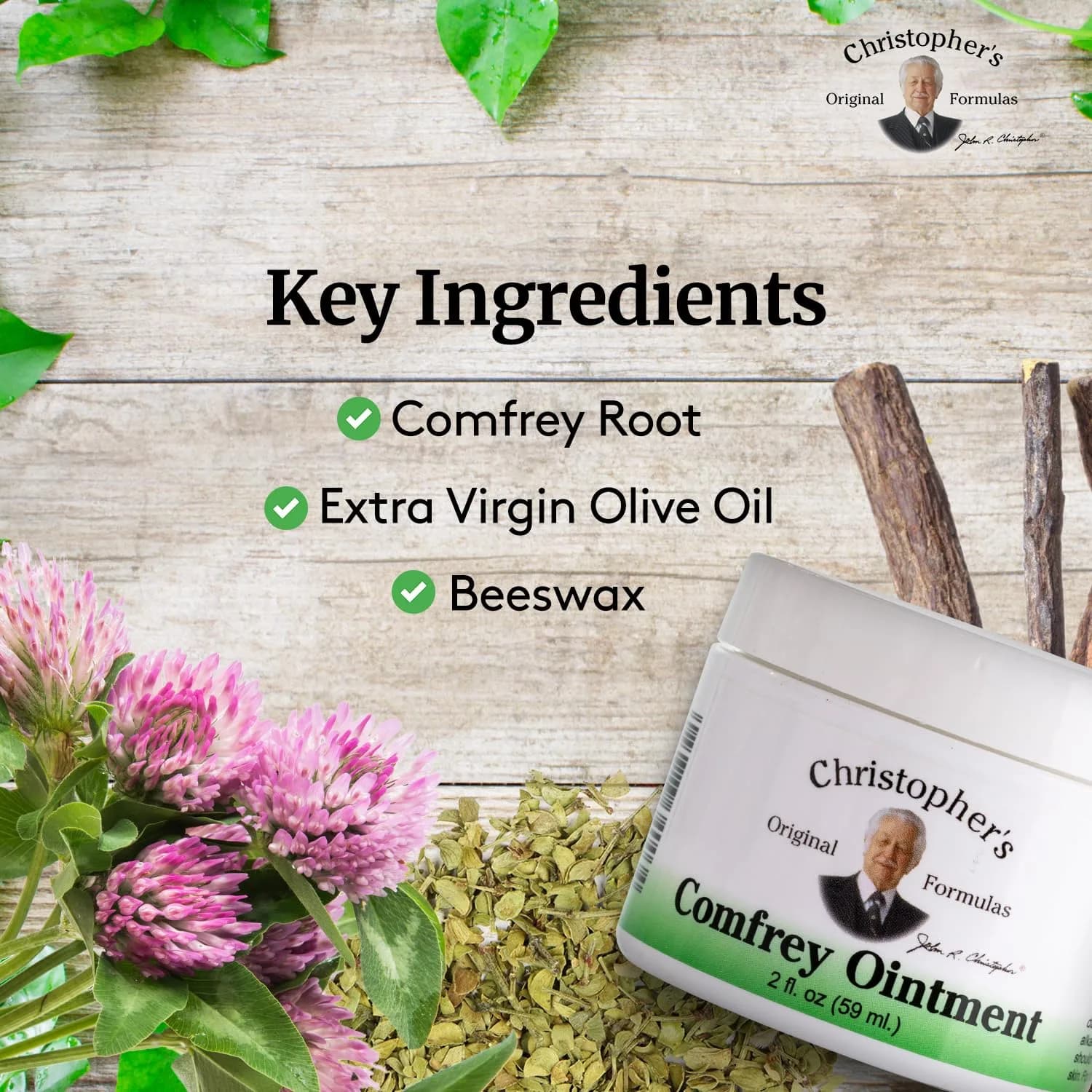 Christopher's Original Formulas Comfrey Ointment 2 Fl Oz (Pack of 2) | Herbal Ointment for Skin Wellness - view 3