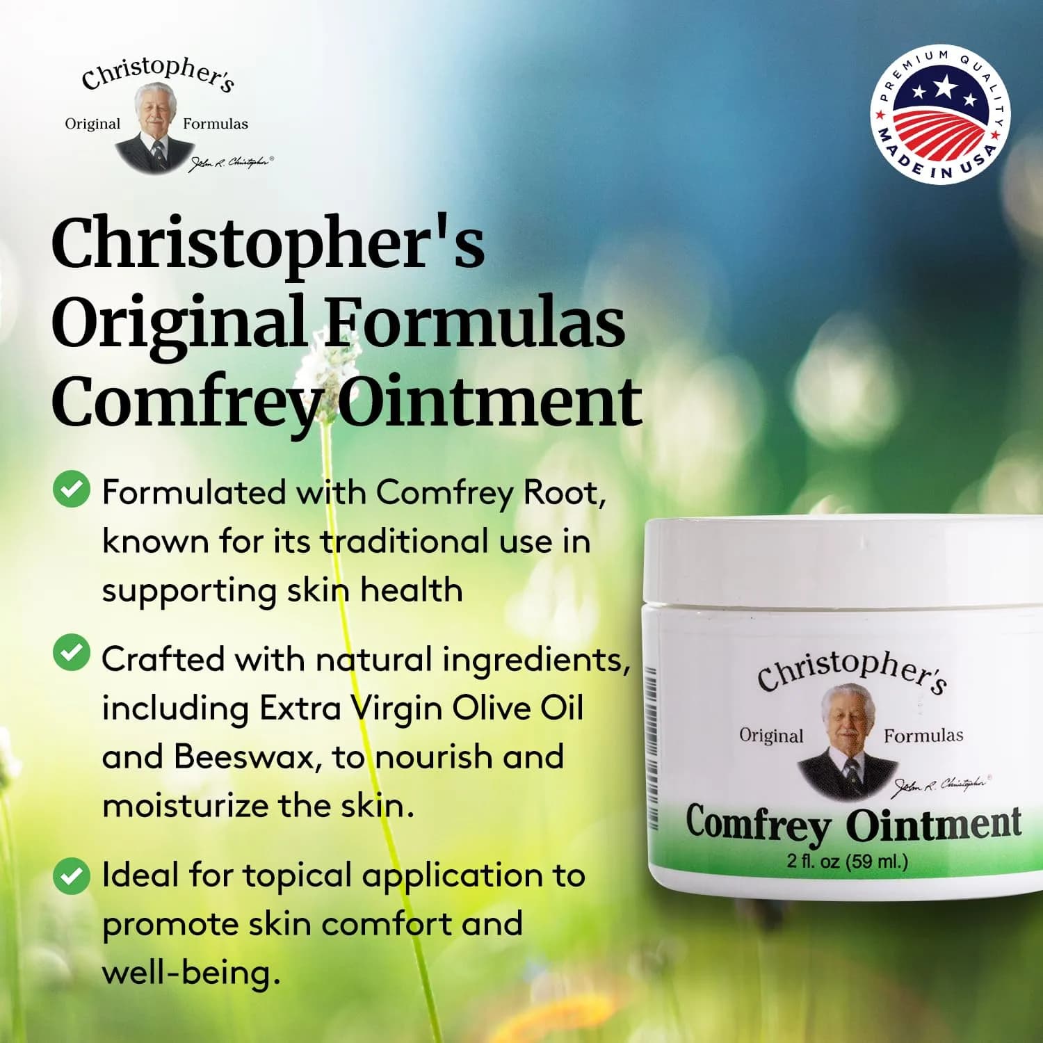 Christopher's Original Formulas Comfrey Ointment 2 Fl Oz (Pack of 2) | Herbal Ointment for Skin Wellness - view 4