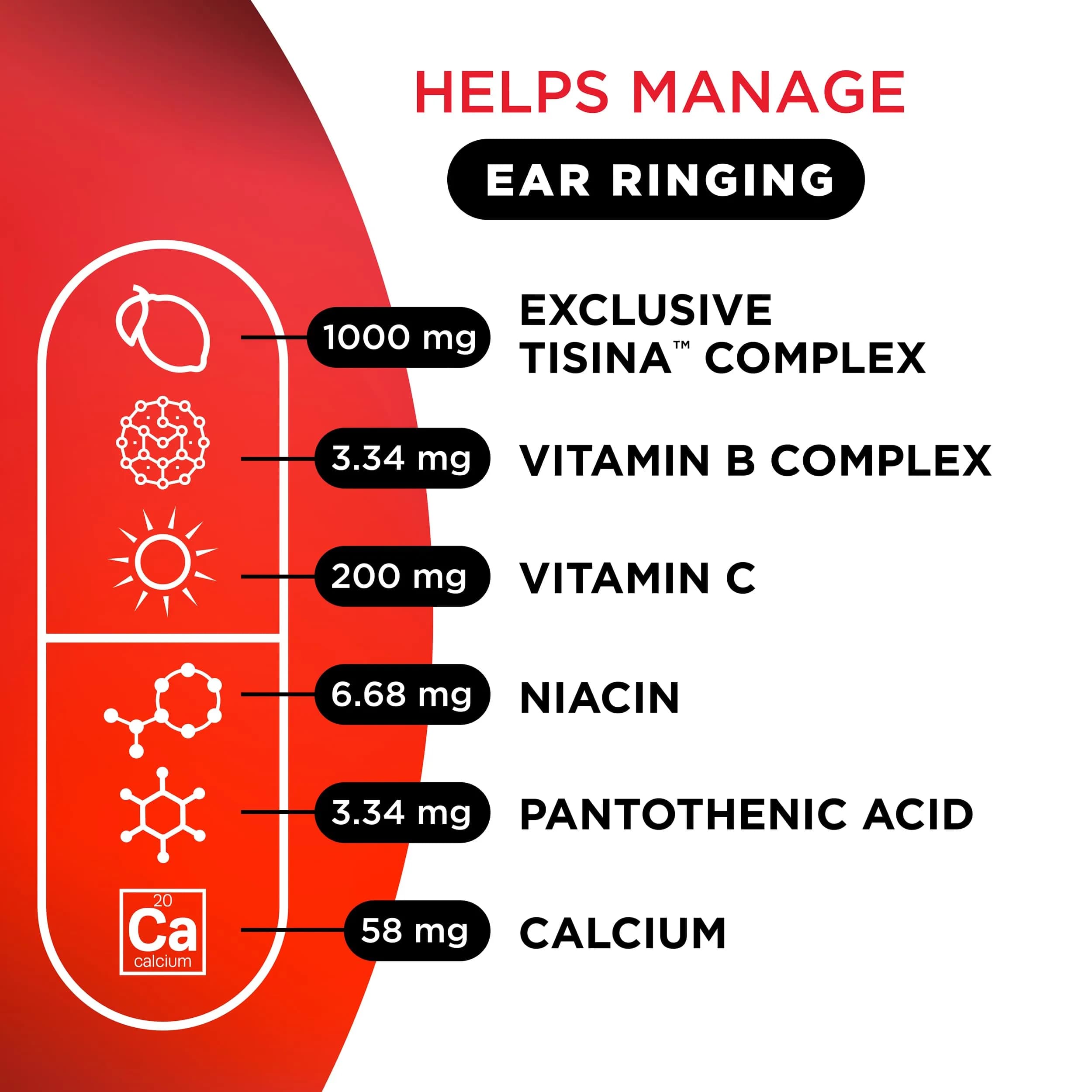 Lipo-Flavonoid Ear Ringing Support Supplement 100 Caplets | Clinically Studied Bioflavonoid Complex for Inner Ear Health - view 6