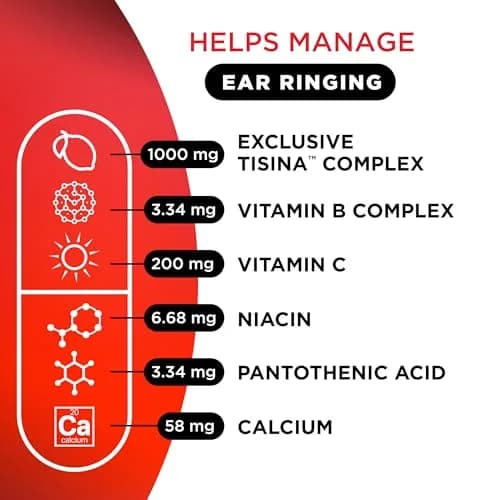 Lipo-Flavonoid Ear Ringing Support Supplement 100 Caplets | Clinically Studied Bioflavonoid Complex for Inner Ear Health thumbnail 6