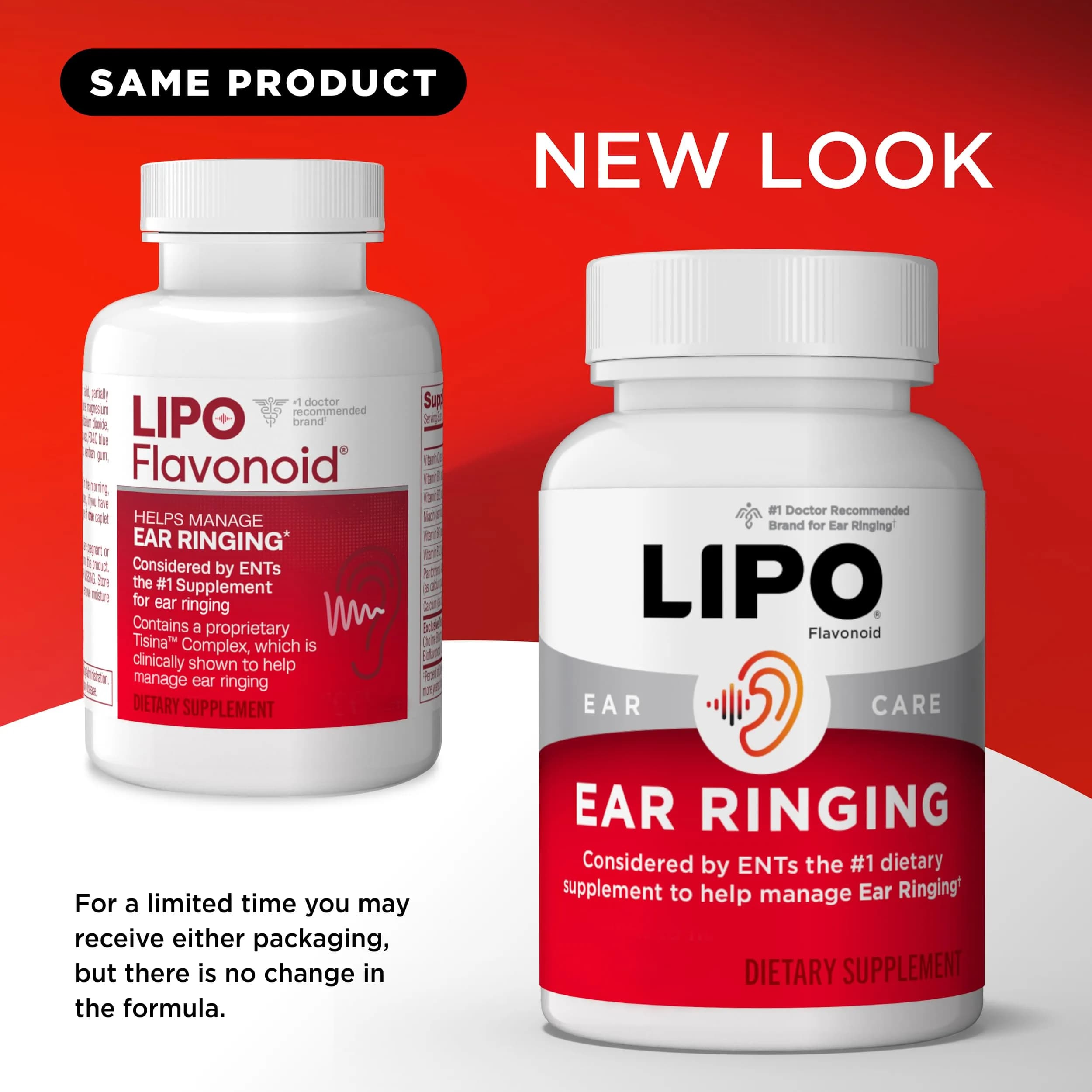 Lipo-Flavonoid Ear Ringing Support Supplement 100 Caplets | Clinically Studied Bioflavonoid Complex for Inner Ear Health - view 9