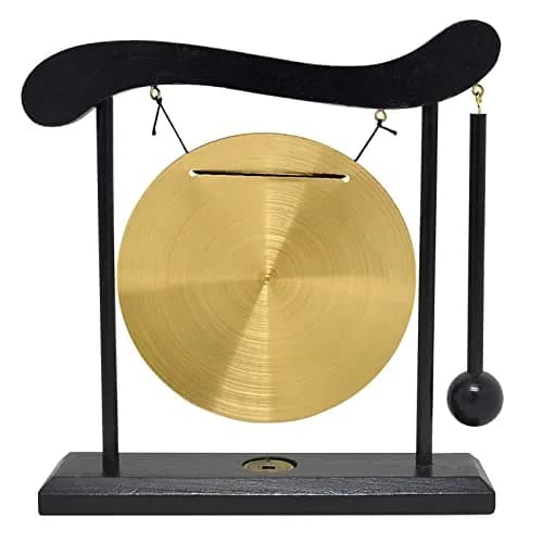 Zen Art Brass Feng Shui Desktop Zodiac Gong W1649 | Creates a Zen Environment thumbnail 4