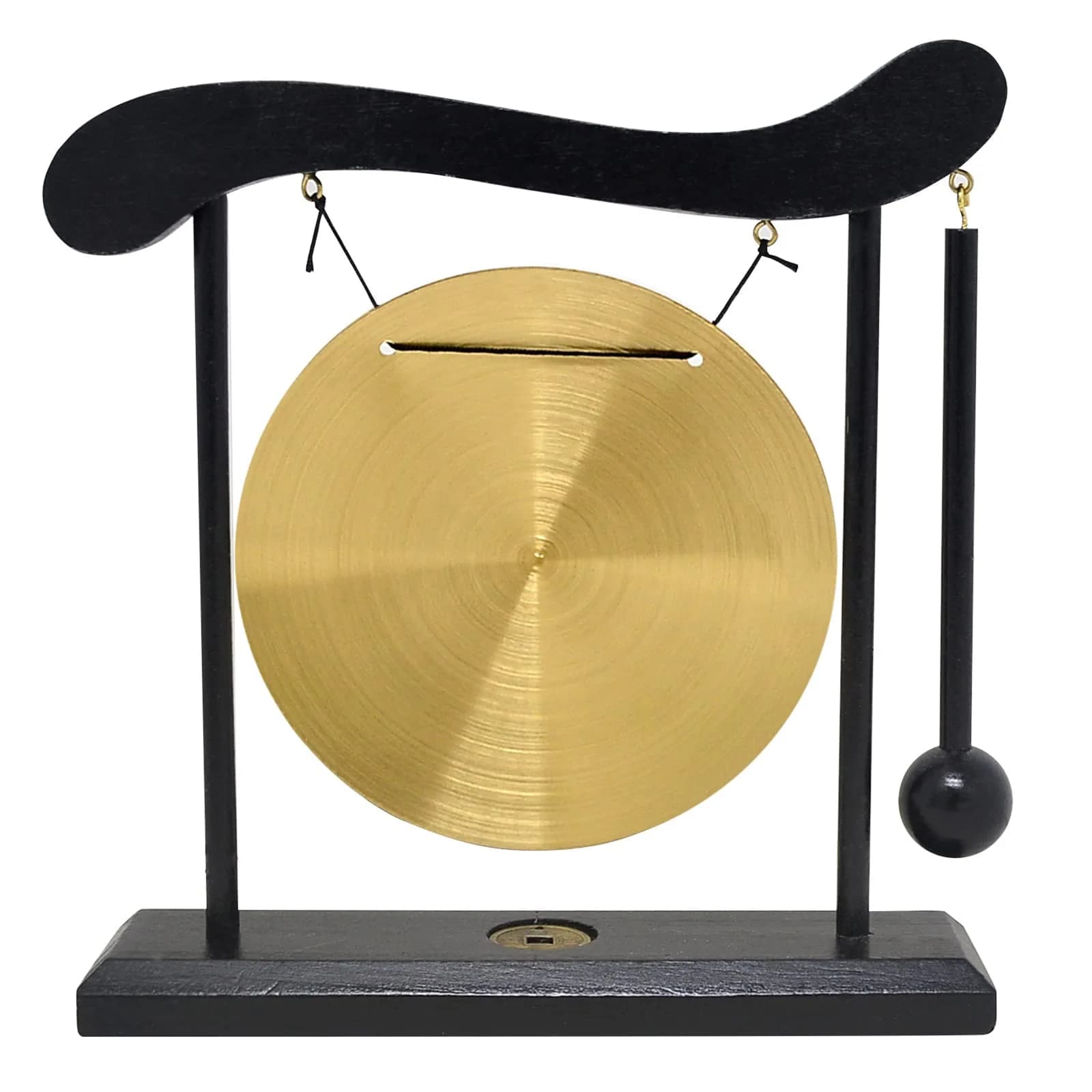 Zen Art Brass Feng Shui Desktop Zodiac Gong W1649 | Creates a Zen Environment - view 4