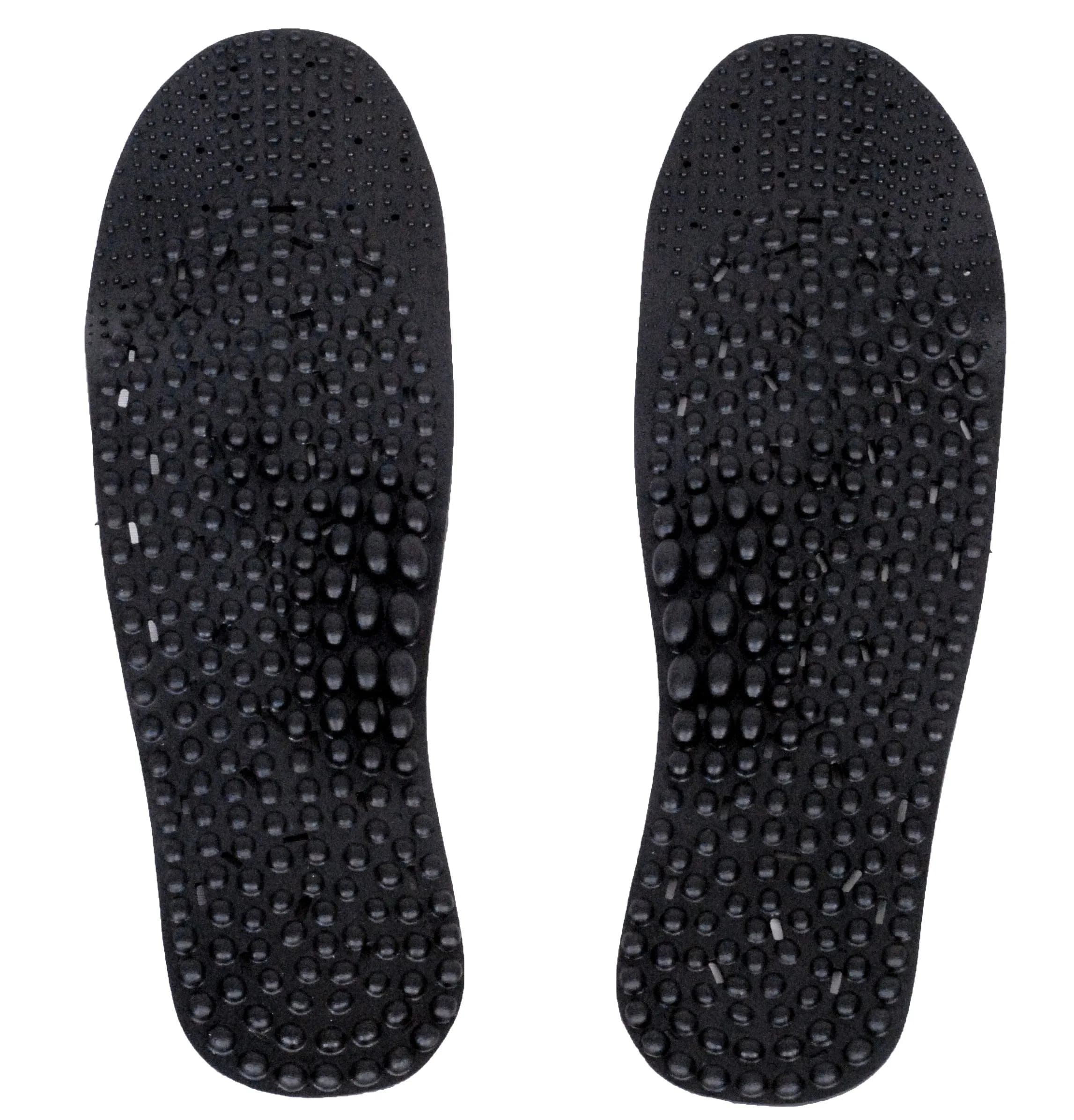Nature In Hand Charcoal Anti Odor Acupuncture Foot Massage Insoles with High Arch Support, Trim to Fit Men's 6-10 / Women's 7-11 (2 Count) — Charcoal