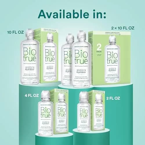 Biotrue Multi-Purpose Contact Lens Solution with Lens Case, 2 Fl Oz (59ml) | FDA Approved, Doctor Recommended thumbnail 7